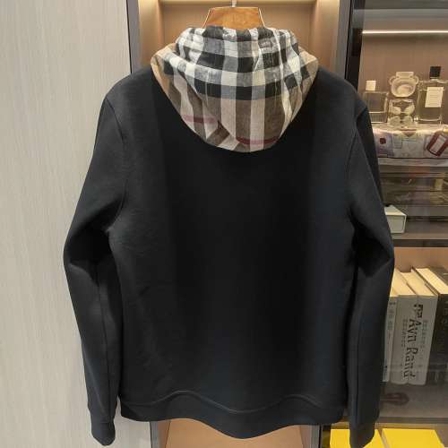 全新BURBERRY格紋帽衛衣