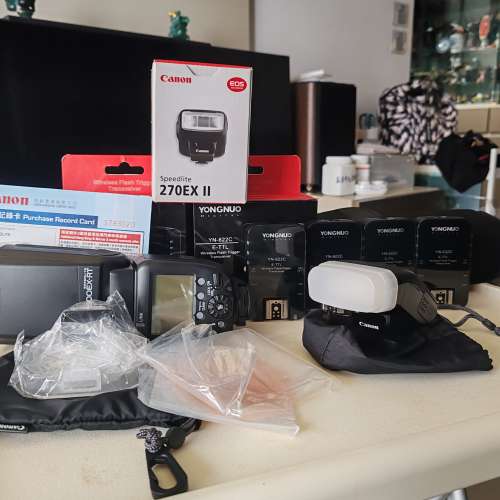 Canon Speedlte 600EX + 270EX II 閃光燈 飛燈組合