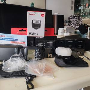 Canon Speedlte 600EX + 270EX II 閃光燈 飛燈組合