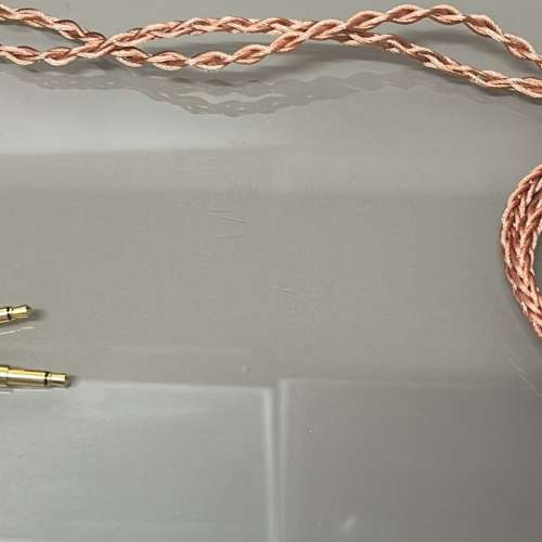 旋轉拍賣認證[限量1條]日本耳罩升線:平穿フラット7n冷凍單晶銅鍍銀箔絲線長晶體耳罩...