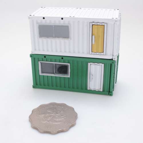 HO size 貨櫃屋 2pcs