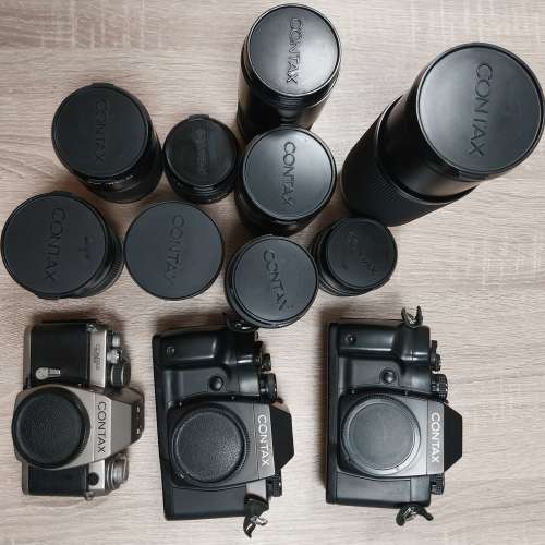 Contax三機九鏡全原廠物品