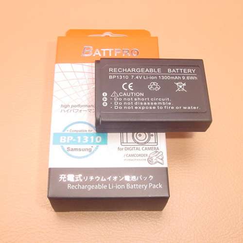 香港行貨 免費一年保用 BP1310 BP-1310 電池合SAMSUNG NX100, NX, NX5, NX10, NX11...