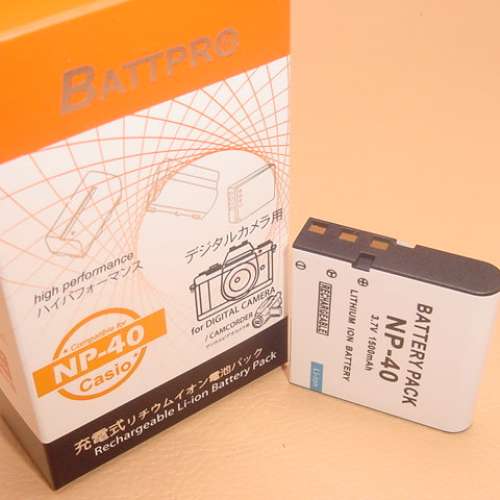 NP40 NP-40電池合CASIO EX-Z30,EX-Z40,EX-Z50,EX-Z55,EX-Z57,EX-Z100,EX-Z400,EX-Z4...
