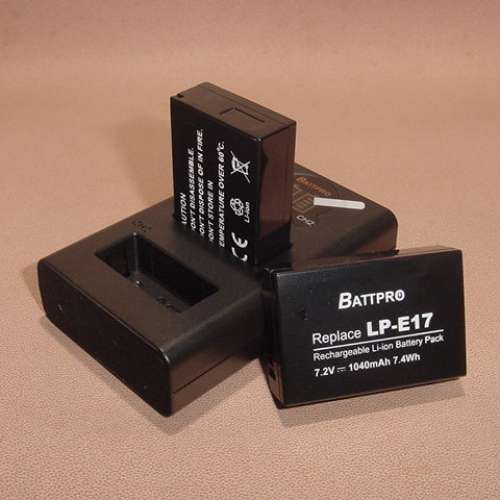 ( 2x LP-E17電池 連 1x LPE17 USB雙位充電器 )優惠套裝合Canon PowerShot V1,EOS R...