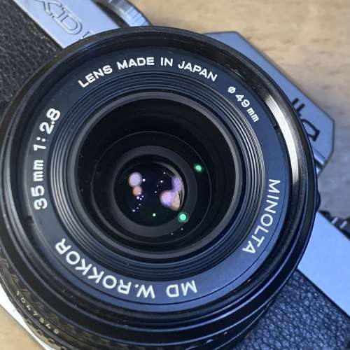多功能Minolta XD5 原廠35mm 2.8光圈鏡頭鏡片清冇花冇霉
