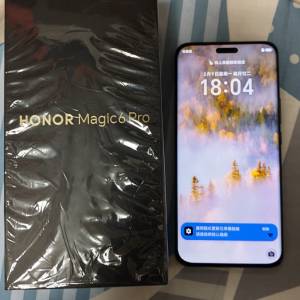 honor magic 6 pro 16+1TB黑色全套齊100%work冇跌過無花凹位全身靚仔