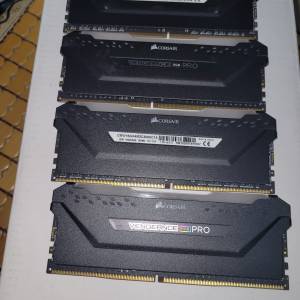 Corsair DDR4 8G RAM x4  3000MHz 15-17-17-35 (9成新) $220 x1