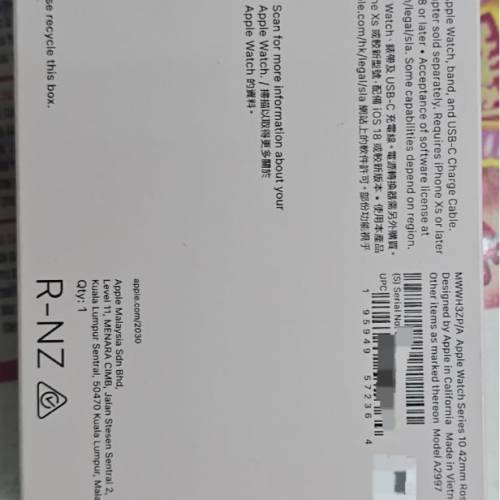 全新未激活apple watch s10（42mm/46mm) / s9 (41mm)