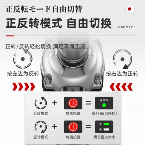 Electric Car Tire IMPACT Wrench Gun "Multi-Purpose" Cordless Large Torque .