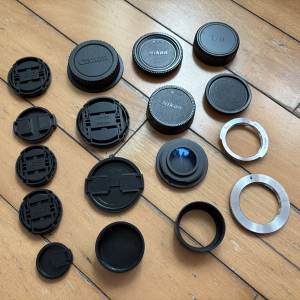 Lens cap body cap adaptor hood 副廠鏡頭用品