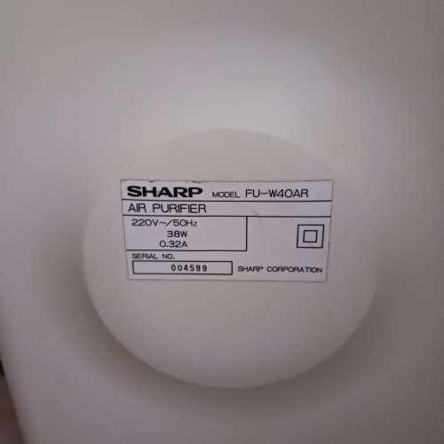 Sharp FU-W40AR Air Purifier 空氣清新機