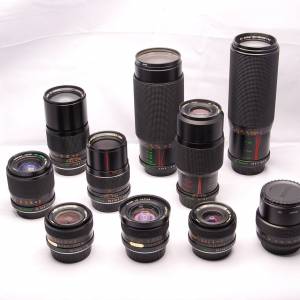 Yashica ML lenses 24, 28, 35, 50, 55, 100, 300mm 影攝佳鏡頭 Contax Yashica mount