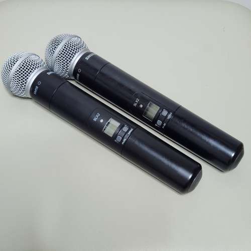 原裝 Shure SLX4-P4 SM58專業無線咪Mic Wireless Microphone卡拉ok 兩套