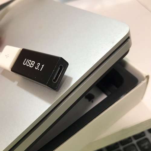  APPLE USB SuperDrive + Typc-C Adapter USED 蘋果 CD DVD 光碟 讀碟器 💽
