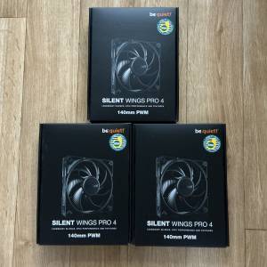 Be Quiet! Silent Wings Pro 4 140mm PWM Cooling Fan x3 (黑色)