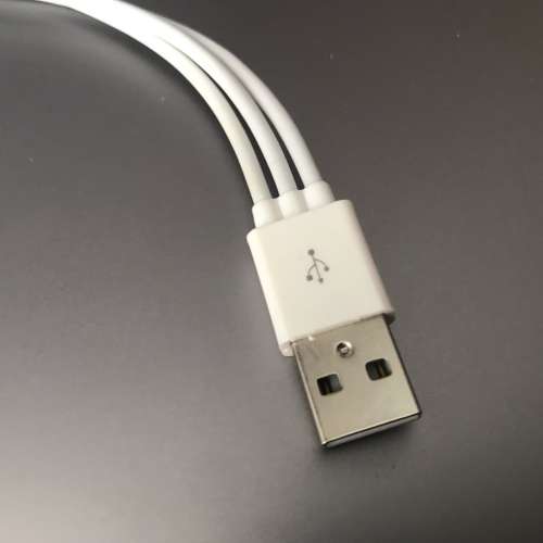 📱 Quick Charging Cable 3 in 1 USB A > Lightning / 30pin / Micro 28cm NEW 全新...