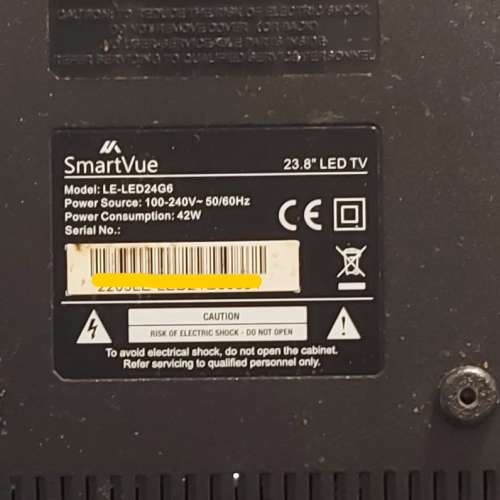 屯門良景輕鐵站交收 Smartvue 24" HD LED IDTV  數碼電視 有底座 沒有遙控