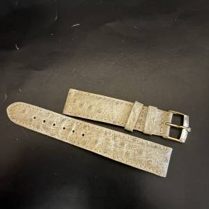 Tudor leather strap and buckle