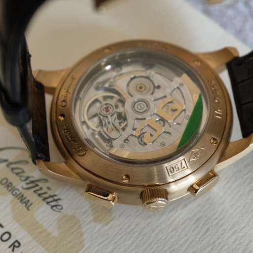 Glashuette Original Chronograph 18K Gold Watch