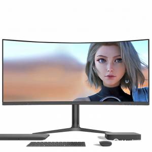 全新34吋大曲面21:9准4K 165Hz電競/升降旋轉/可分屏/內置喇叭/3440x1440顯示器/一年...