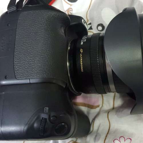 Canon EOS 80D body + BG-E14 battery grip + EF-S 10-22mm f/3.5-4.5 USM lens