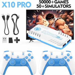 X10 PRO (Quad-core Cortex-A55 )Retro Game Stick with 50000+ Games, 4K HDMI
