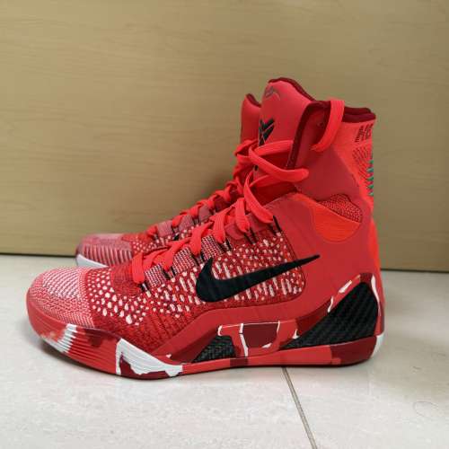 99%新 Nike Kobe 9 Elite Protro Christmas red 高比 9代 聖誕 紅色 US8 只著過一次...