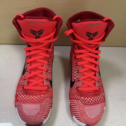 99%新 Nike Kobe 9 Elite Protro Christmas red 高比 9代 聖誕 紅色 US8 只著過一次...