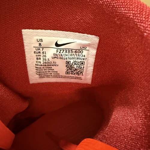 99%新 Nike Kobe 9 Elite Protro Christmas red 高比 9代 聖誕 紅色 US8 只著過一次...