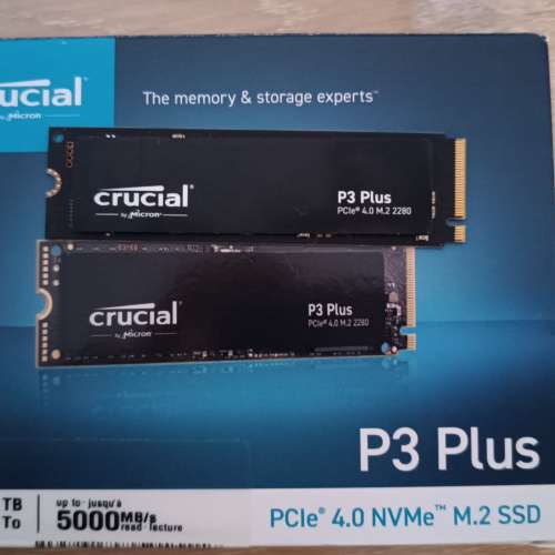 出售9成新crucial 1tb m.2 ssd