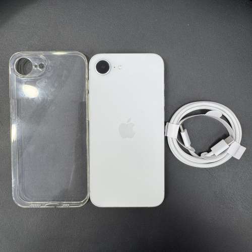 99%New iPhone 16e 128GB 白色 香港行貨 蘋果保養到2027年2月7日 電池效能100% 可...