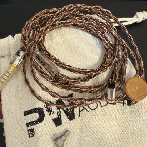 PW Audio 3.5mm 地盒加盲盒開到的No.5 耳機線（4.4mm 2pin）