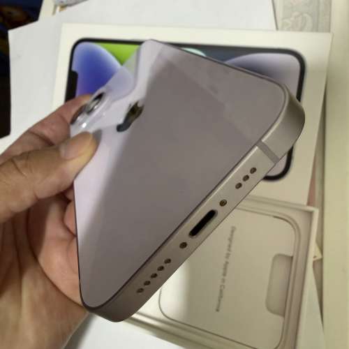iPhone 14 256gb,港行雙卡原裝機，冇花，冇整過，有套有貼，全套齊！