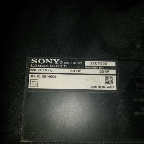 sony 22吋lcd tv