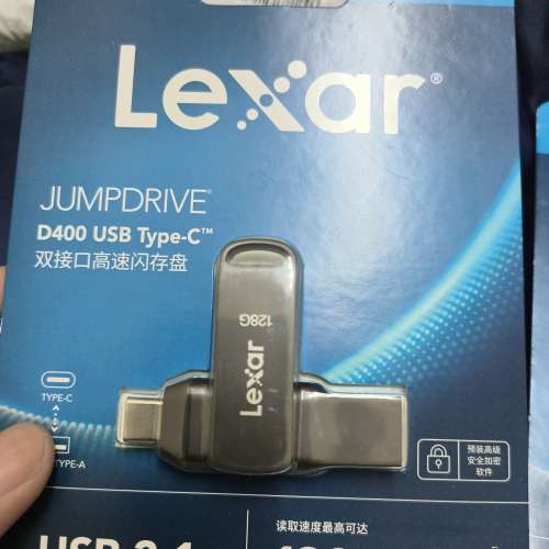 全新Lexar 128Gb usb, type c加type A口&times;2