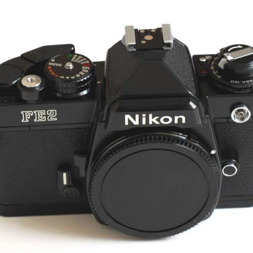 Nikon FE2 Black Body 蜂巢簾快門 90% New