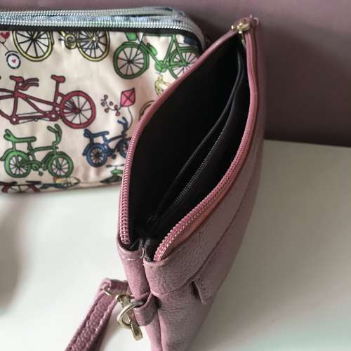 銀包多拉鍊格多用途手提袋3個