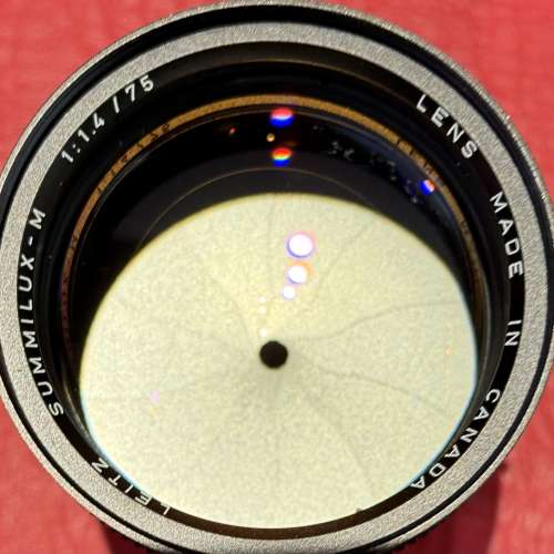 Leica Summilux-m 75mm f1.4 v1 lens with original hood