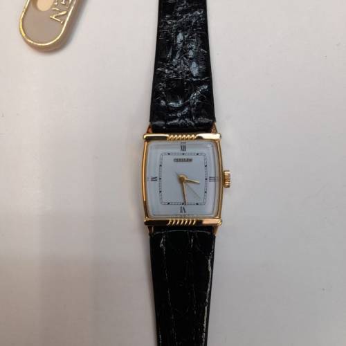 罕有全新Citizen Vintage 1970 Lady's Tank Mechanical (機械上鍊) Watch W/Leathe...