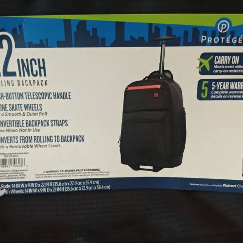 22吋可拉、可背兩用行李箱(背包)