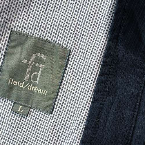 日系簡約文青 Field Dream 男装L碼 深寶藍色 風褸款 Dark Navy Blue Jacket 外套