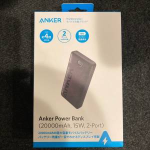 Anker Power Bank (20000mAh 15W 2-Port) 平行進口 大容量行動電池 USB-C