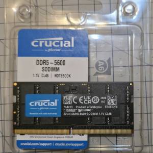一條32gb ddr5 5600