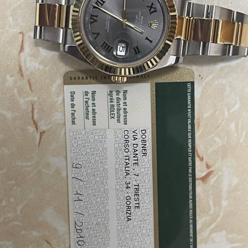 全香港最平😆 好𠃊新淨😂 ROLEX 116333 41mm大裝 溫布頓特別版 金鋼灰面綠字 9格帶 ...