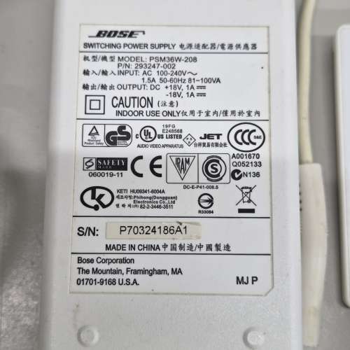 Bose Sounddock PSU & Remote 火牛及遙控器