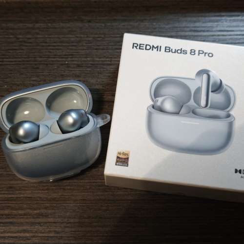 98%新 Redmi Buds 8 Pro 紅米 最新降噪耳機 水貨 Full Set 藍色 連保護套 小米 LDH...