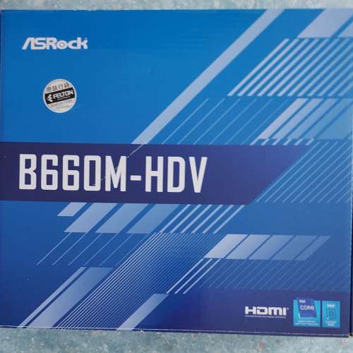 AsRock B660M-HDV Micro ATX主板  100%正常使用