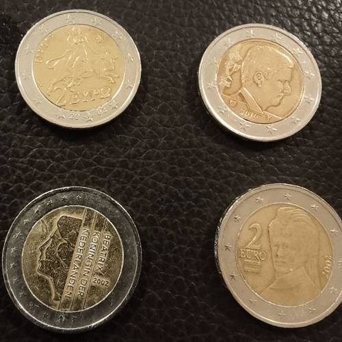 歐元（2元）硬幣 （流通量較少）