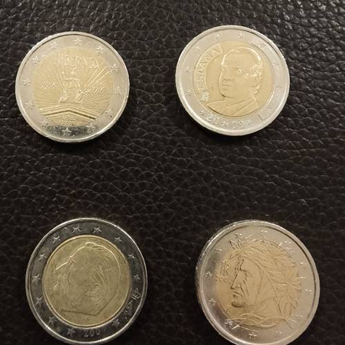 歐元（2元）硬幣 （流通量較少）